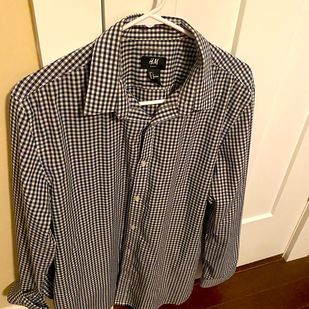 H&M Men’s L Slim Fit Button Down